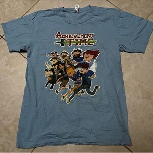 American Apparel Blue 'Achievement Time' Tee